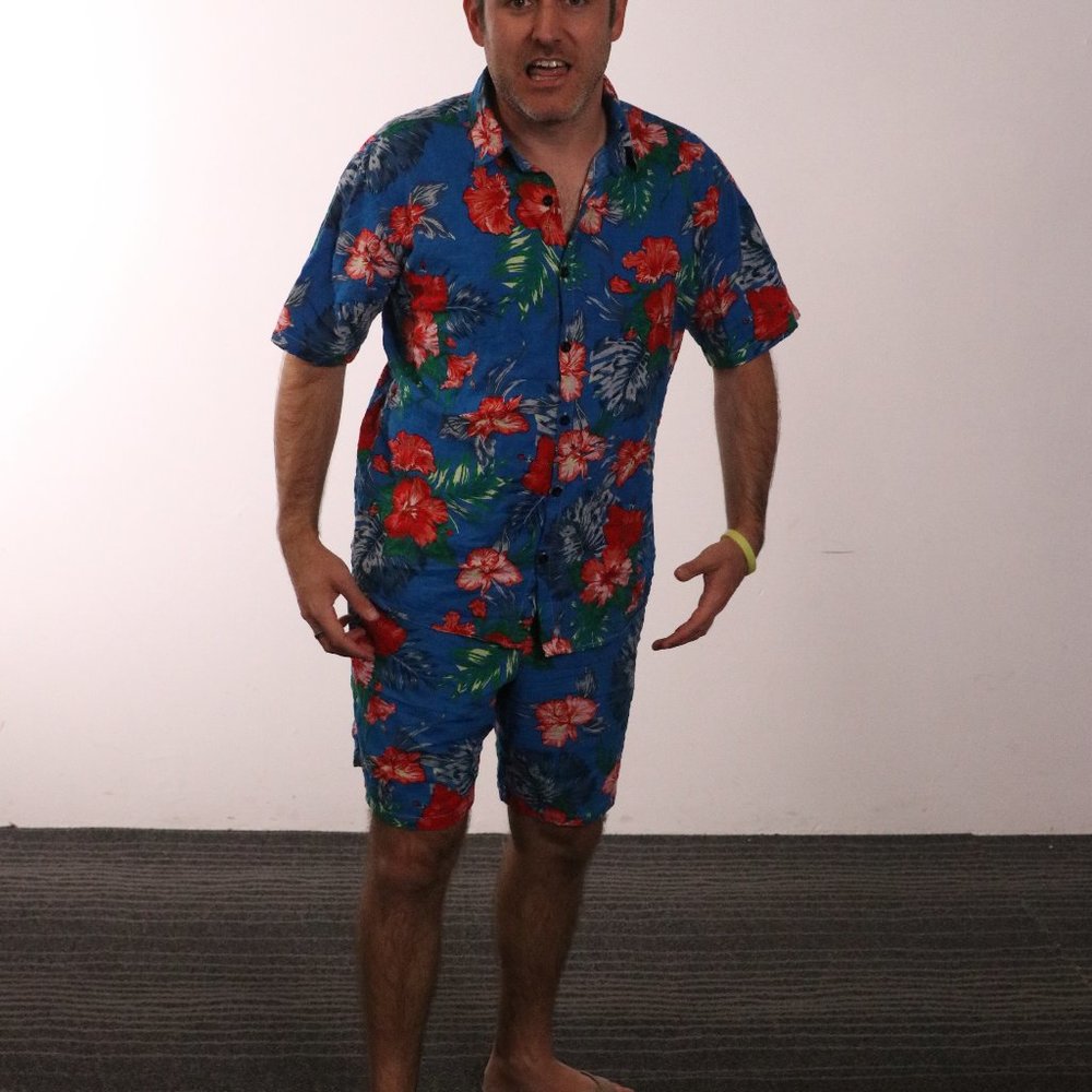 Multi Color Shirt and Short Set - Picture 2 of 7